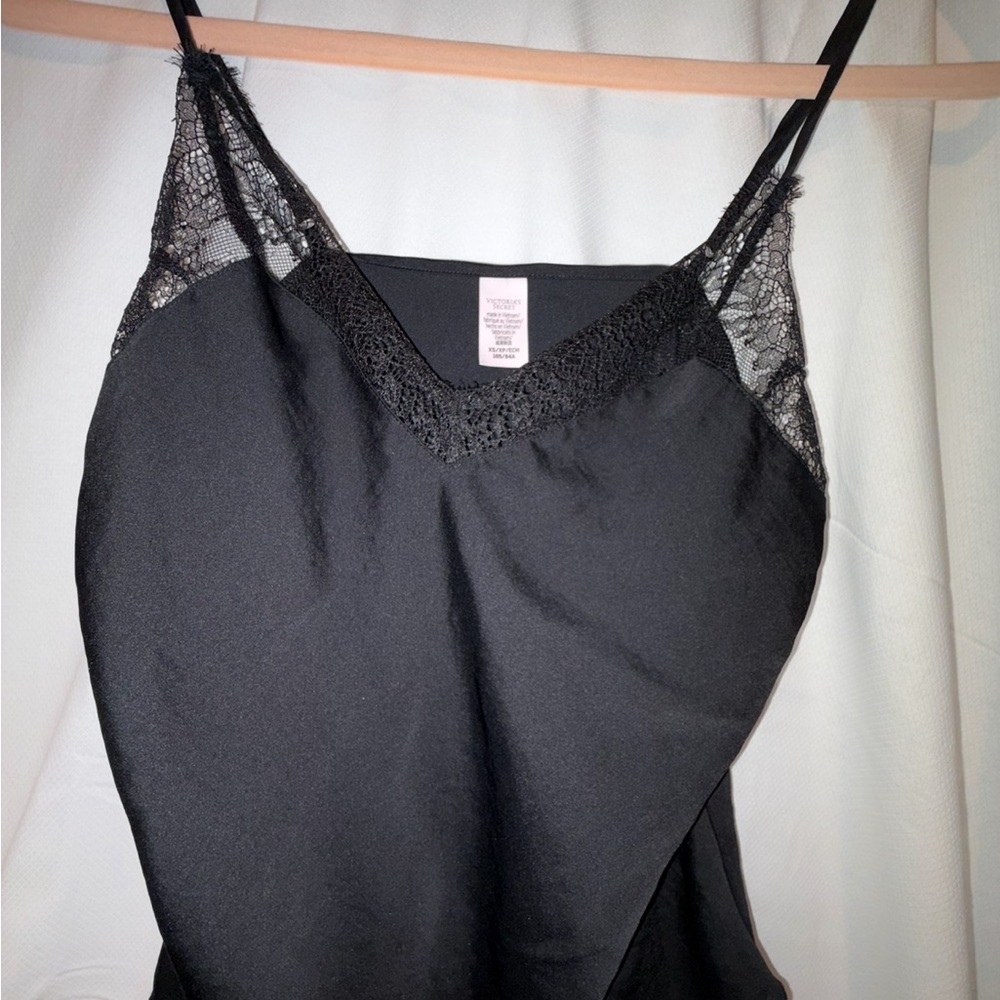 Victoria's Secret Black Lace Chemise